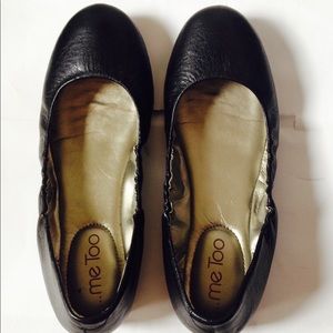 Ballet Flats in black leather